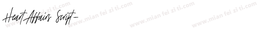 HeartAffairs Script字体转换